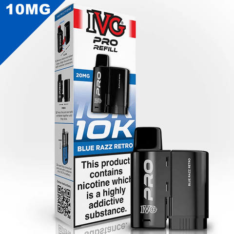 IVG Pro Prefilled Replacement Pods Blue Razz Retro 10mg