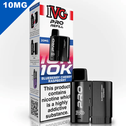 IVG Pro Prefilled Replacement Pods Blueberry Cherry Raspberry 10mg