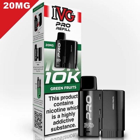 IVG Pro Prefilled Replacement Pods Green Fruits 20mg