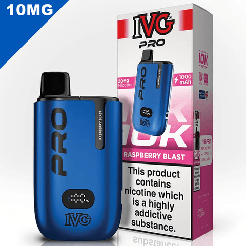 IVG Pro Vape Pod Kit Raspberry Blast 10mg