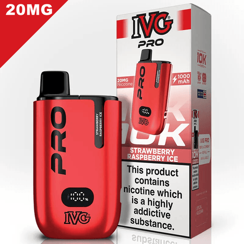 IVG Pro Vape Pod Kit Strawberry Raspberry Ice 20mg