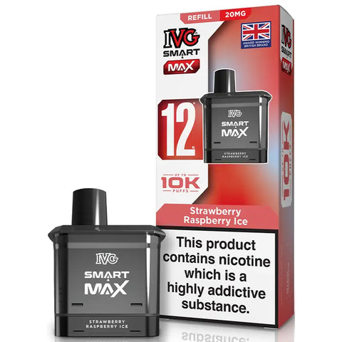 IVG Smart Max Replacement Prefilled Pods Strawberry Raspberry Ice