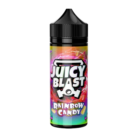 Juicy Blast 100ml Shortfill Vape Juice Rainbow Candy