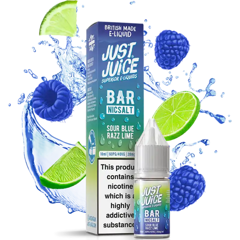 Just Juice Bar Nic Salt Sour Blue Razz Lime