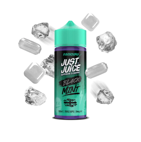 Just Juice Mint 100ml Shortfill E-Liquid Black Mint