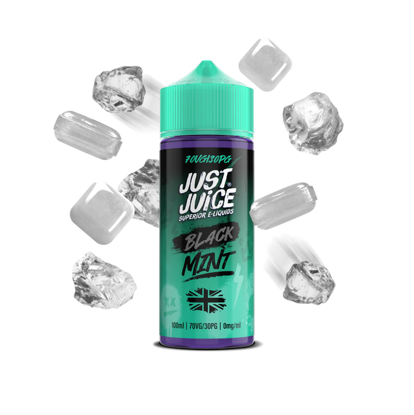 Just Juice Mint 100ml Shortfill E-Liquid Black Mint