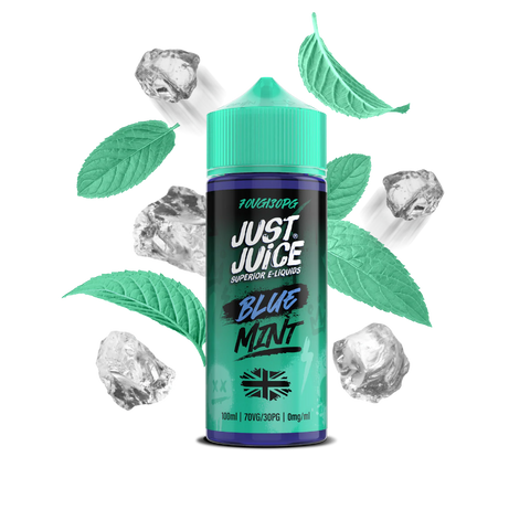Just Juice Mint 100ml Shortfill E-Liquid Blue Mint