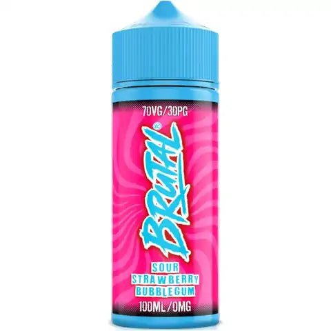 Just Juice BRUTAL 100ml Shortfill E-Liquids Strawberry Bubblegum