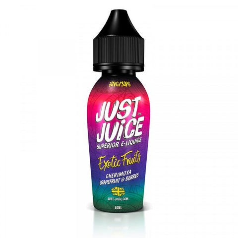 Just Juice Exotic Fruits 50ml Shortfill E-Liquids Cherimoya, Grapefruit & Berries