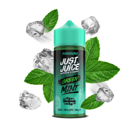 Just Juice Mint 100ml Shortfill E-Liquid Green Mint