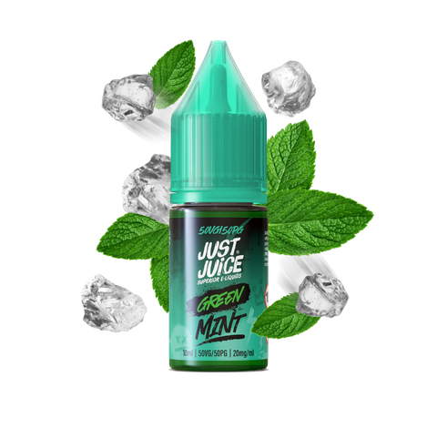Just Juice Mint 10ml Nic Salt E-Liquid Green Mint