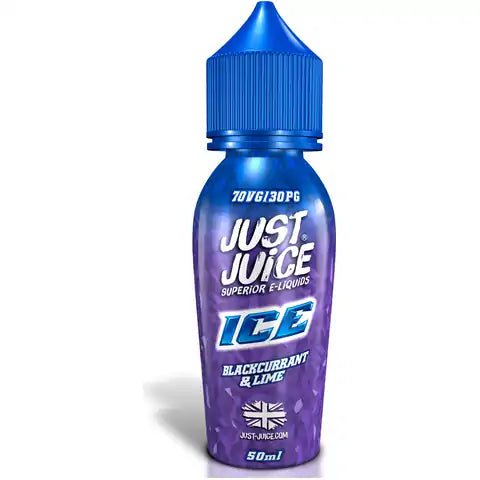 Just Juice ICE 50ml Shortfill E-Liquids Blackcurrant & Lime