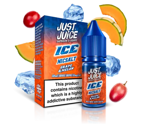 Just Juice ICE Nic Salt E-Liquids Grape & Melon