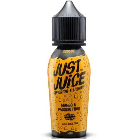 Just Juice Iconic Range E-Liquid 50ml Shortfill Mango & Passion Fruit