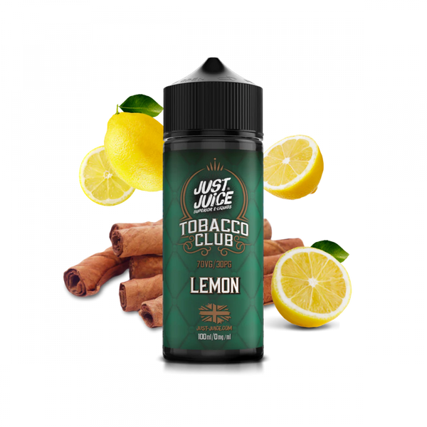 Just Juice Tobacco Club 100ml Shortfills Lemon Tobacco