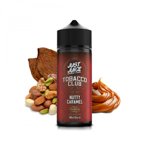 Just Juice Tobacco Club 100ml Shortfills Nutty Caramel