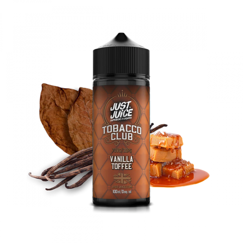 Just Juice Tobacco Club 100ml Shortfills Vanilla Toffee
