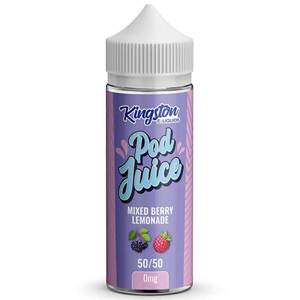 Kingston Pod Juice Mixed Berry Lemonade 100ml Shortfill