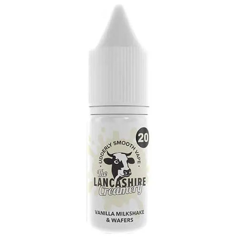 Lancashire Creamery Vanilla Milkshake & Wafers 10ml Nic Salt 20mg