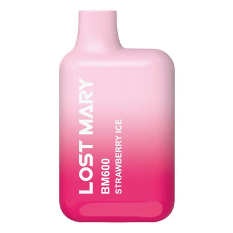 Lost Mary BM600 Disposable Device by Elf Bar Strawberry Ice