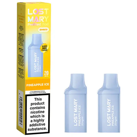 Lost Mary BM600 Replacement Prefilled Pods Pineapple Ice