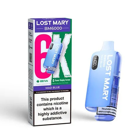 Lost Mary BM6000 Disposable Vape Kit Mad Blue