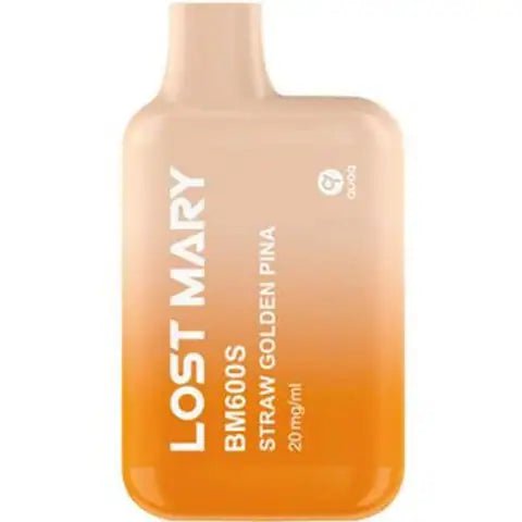 Lost Mary BM600S Disposable Vape Straw Golden Pina
