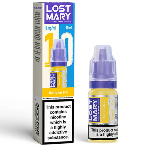 Lost Mary 10ml Nic Salts Banana Ice 10mg