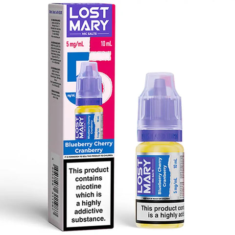Lost Mary 10ml Nic Salts Blueberry Cherry Cranberry 5mg
