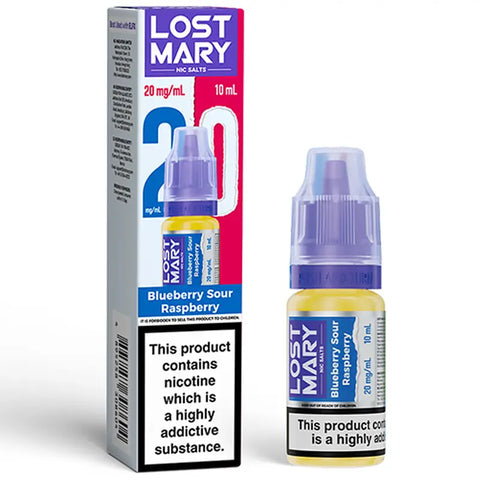 Lost Mary 10ml Nic Salts Blueberry Sour Raspberry 20mg