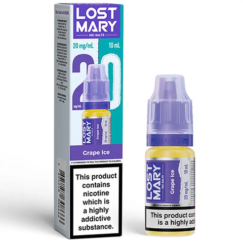 Lost Mary 10ml Nic Salts Grape Ice 20mg