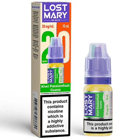 Lost Mary 10ml Nic Salts Kiwi Passionfruit Guava 20mg