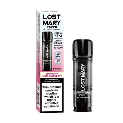 Lost Mary Tappo Replacement Pods Blueberry Sour Raspberry