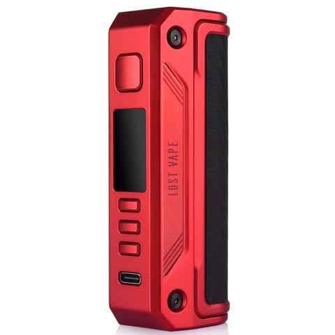 Lost Vape Thelema Solo 100w Mod Matt Red Carbon Fiber