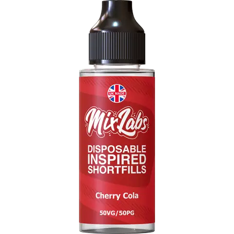 Mix Labs 100ml Shortfill E-Liquid Cherry Cola