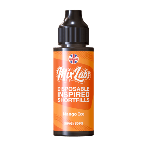 Mix Labs 100ml Shortfill E-Liquid Mango Ice