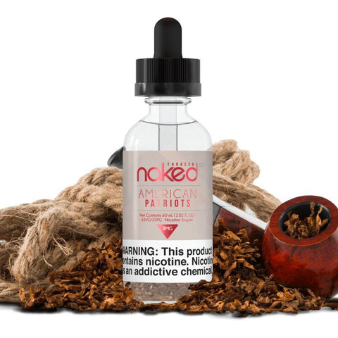Naked 50ml Shortfill E-Liquids American Patriots