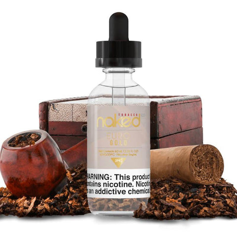 Naked 50ml Shortfill E-Liquids Euro Gold