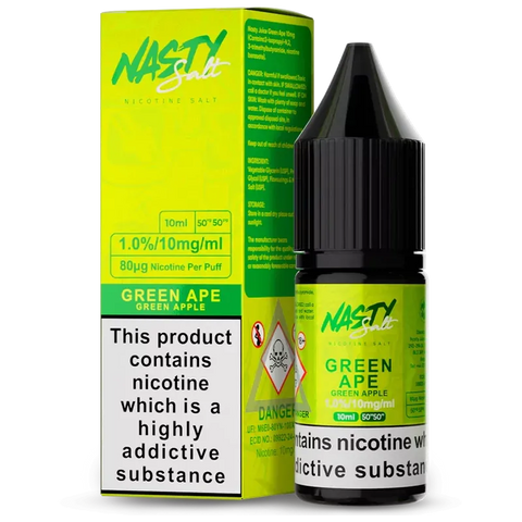 Nasty Salt Nic Salts 10ml Green Ape