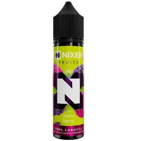 Nixer 30ml Longfill Vape Juice Apple Berry
