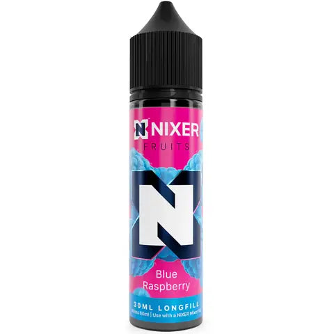 Nixer 30ml Longfill Vape Juice Blue Raspberry