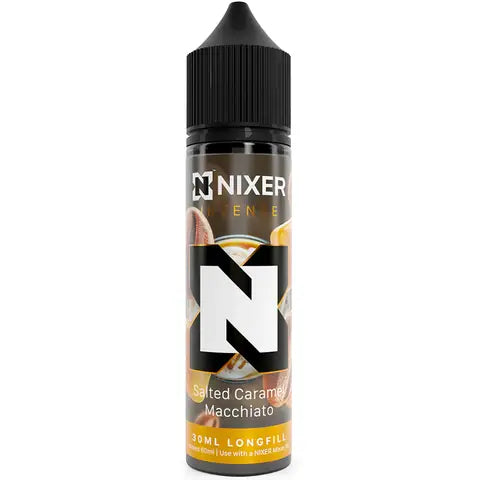 Nixer 30ml Longfill Vape Juice Salted Caramel Macchiato