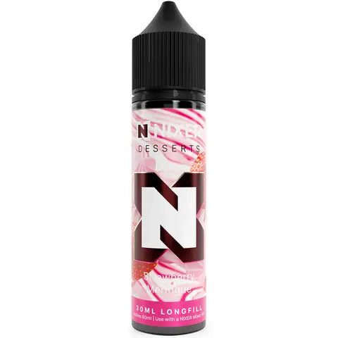 Nixer 30ml Longfill Vape Juice Strawberry Meringue