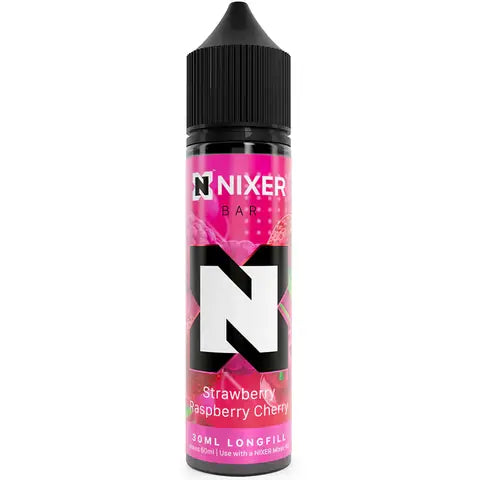 Nixer 30ml Longfill Vape Juice Strawberry Raspberry Cherry