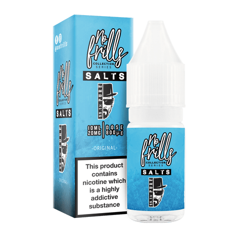 No Frills 99.1% Pure 10ml Nic Salt E-Liquid Original