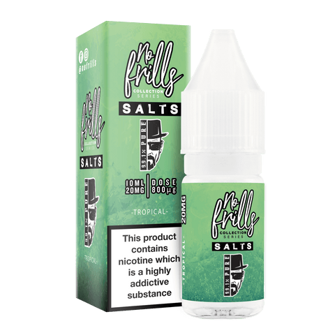 No Frills 99.1% Pure 10ml Nic Salt E-Liquid Tropical