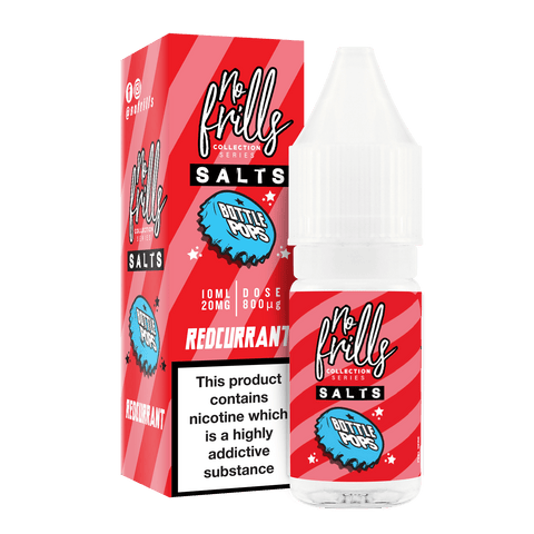 No Frills Bottle Pops 10ml Nic Salt E-Liquid Redcurrant