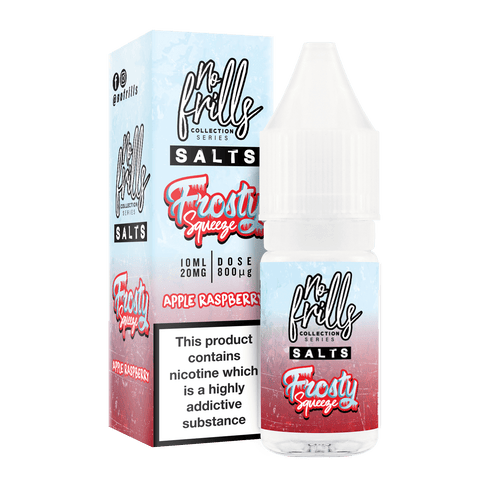 No Frills Frosty Squeeze 10ml Nic Salt E-Liquid Apple Raspberry