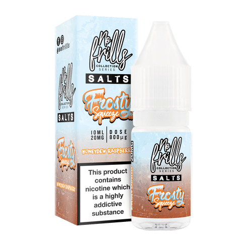 No Frills Frosty Squeeze 10ml Nic Salt E-Liquid Honeydew Raspberry