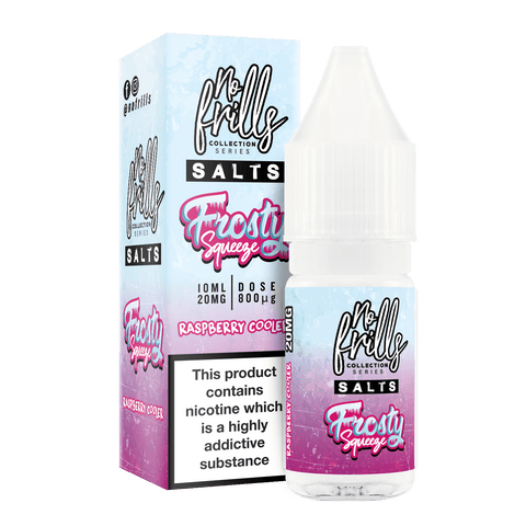 No Frills Frosty Squeeze 10ml Nic Salt E-Liquid Raspberry Cooler